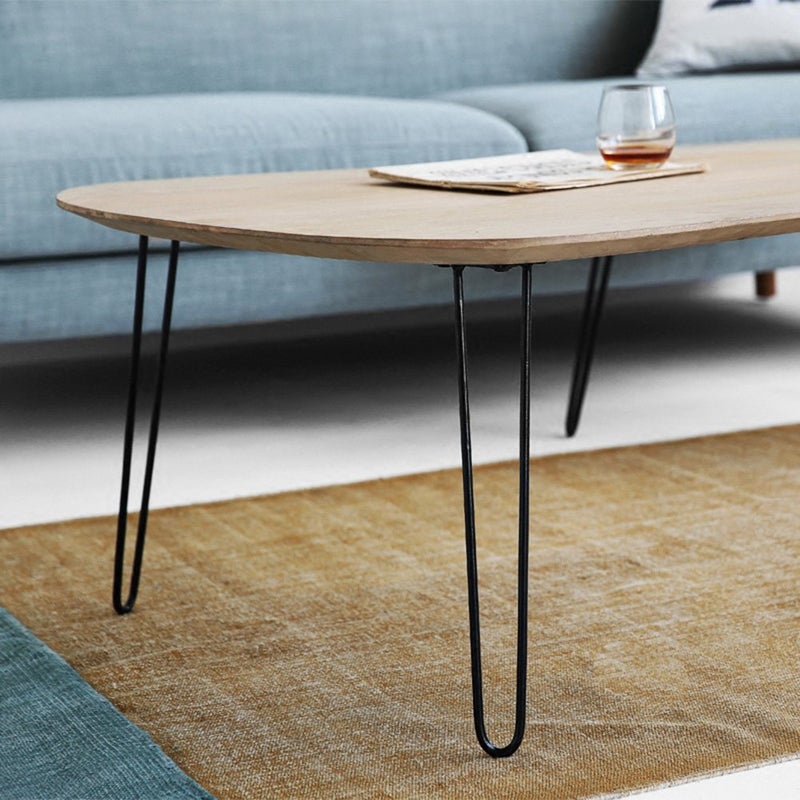 MSOBAIW Hairpin Legs 16 Inch Set of 4, DIY Metal Table Furniture Legs Ideal for Dining Table, Desk, 3/8" Diameter Mid Century Modern Style (16", Black) - Image 4